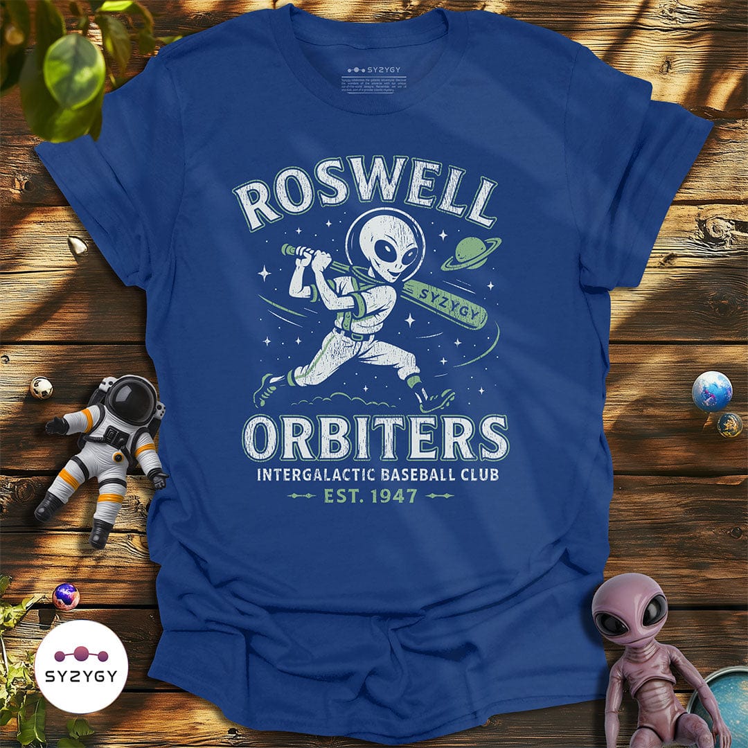 Syzygy Supply T-Shirt Metro Blue / S Roswell Orbiters T-shirt Space Aliens UFO Apparel