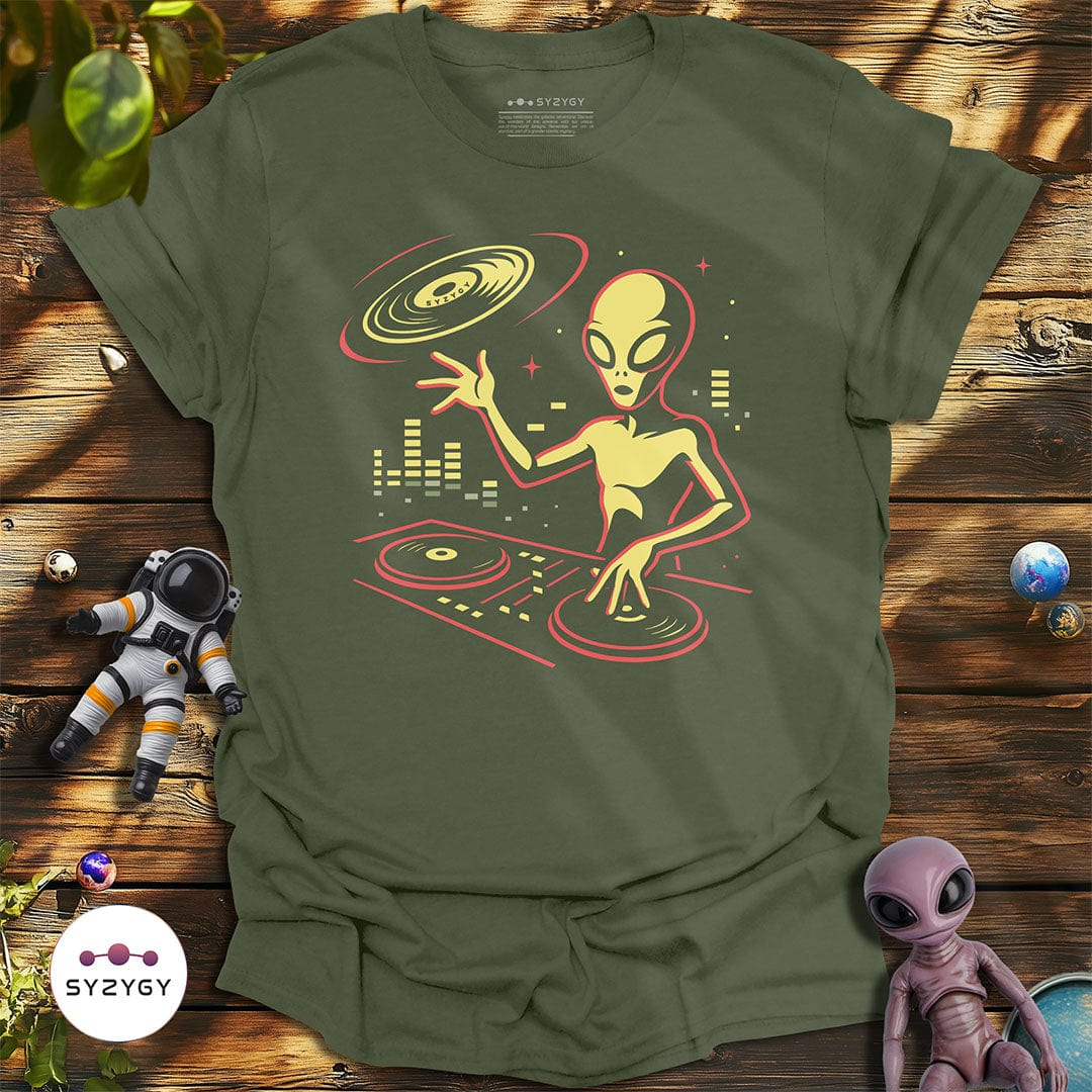 Syzygy Supply T-Shirt Military Green / S Cosmic BPM T-shirt Space Aliens UFO Apparel