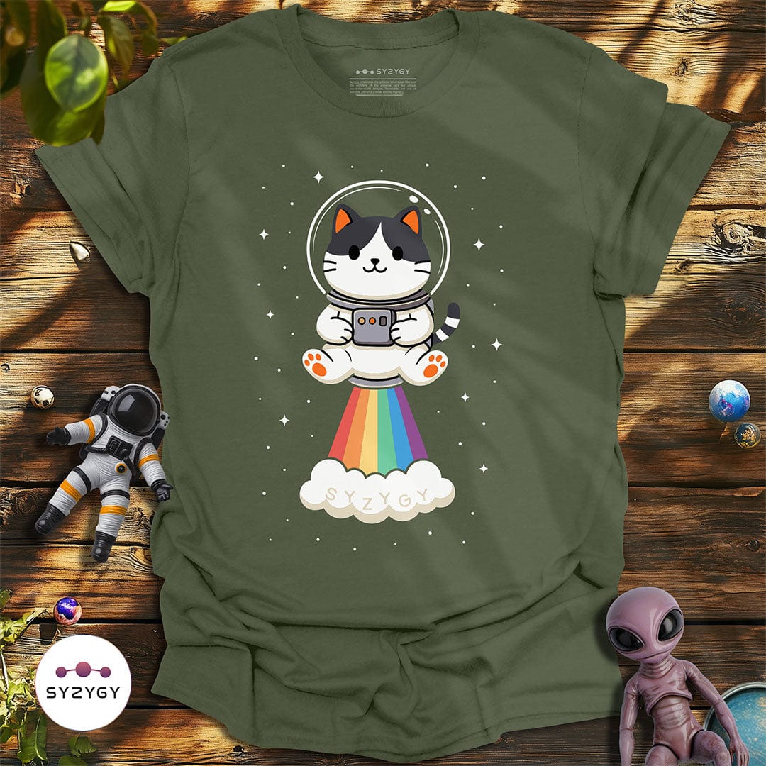 Syzygy Supply T-Shirt Military Green / S Nebula Nyan T-shirt Space Aliens UFO Apparel