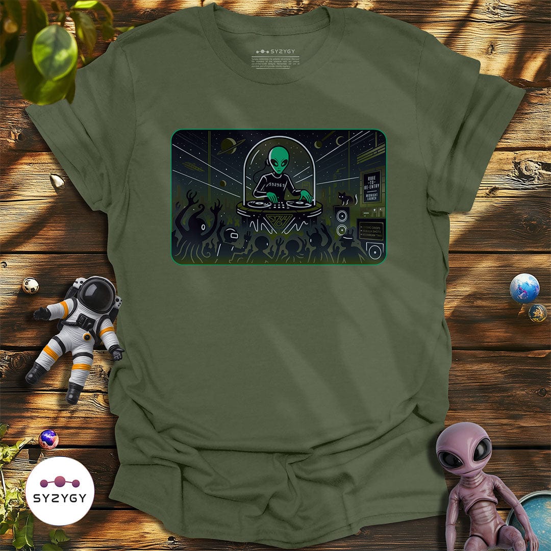 Syzygy Supply T-Shirt Military Green / S Nebular Nightlife T-shirt Space Aliens UFO Apparel