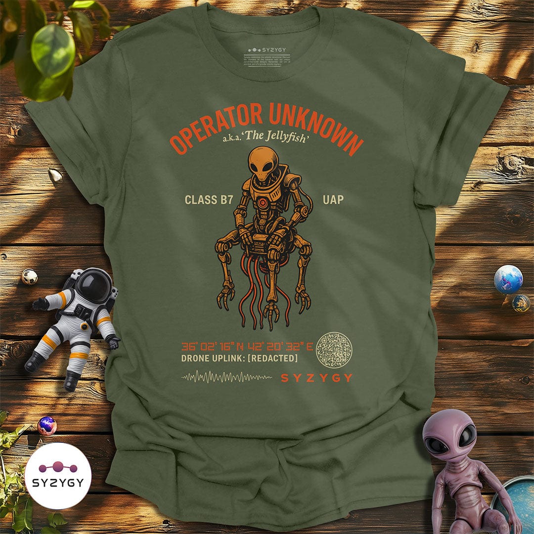 Syzygy Supply T-Shirt Military Green / S Operator Unknown T-shirt Space Aliens UFO Apparel