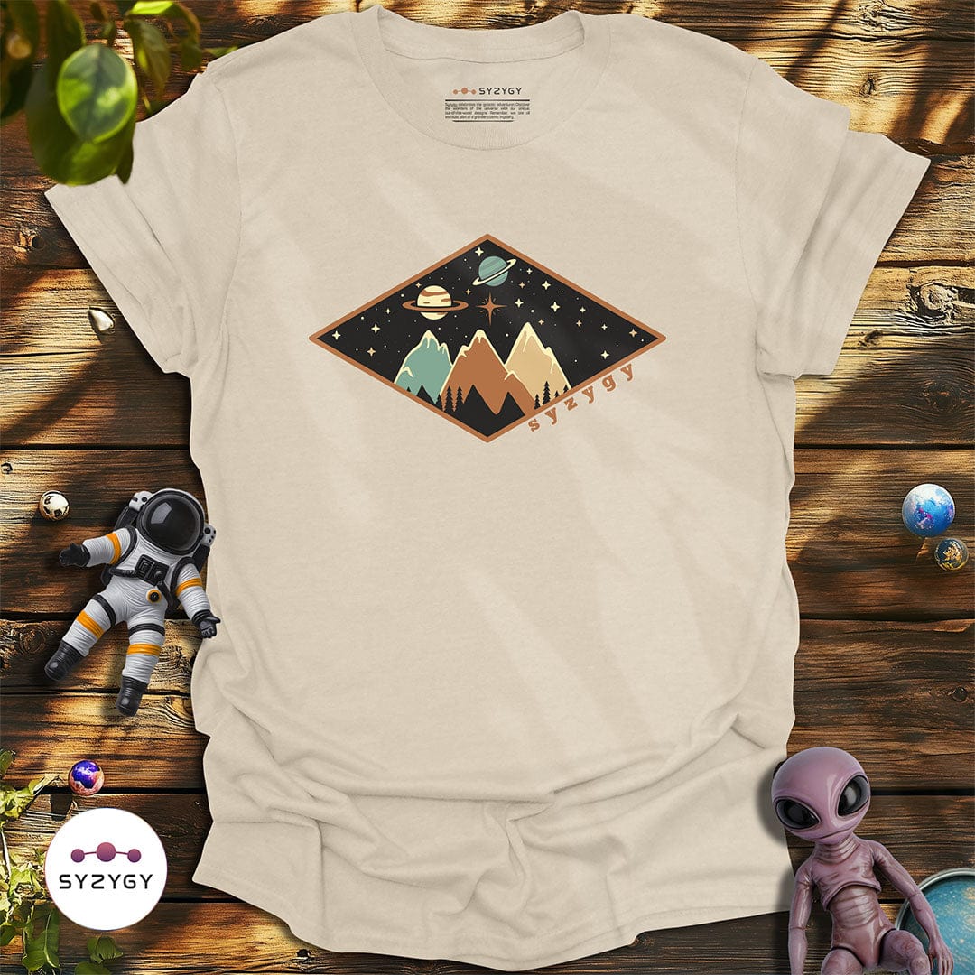Syzygy Supply T-Shirt Natural / S Starry Skies T-shirt Space Aliens UFO Apparel