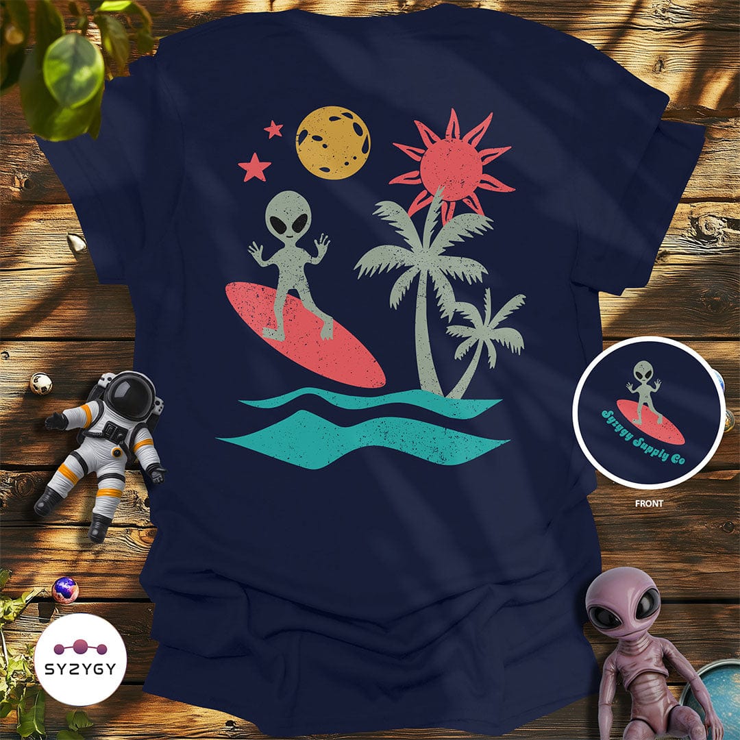 Syzygy Supply T-Shirt Navy / S Alien Tide T-shirt Space Aliens UFO Apparel