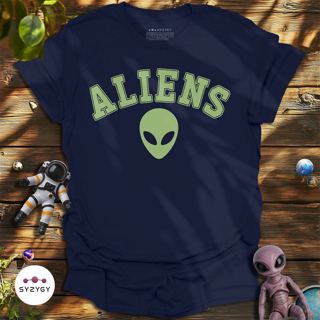 Syzygy Supply T-Shirt Navy / S Aliens T-shirt Space Aliens UFO Apparel