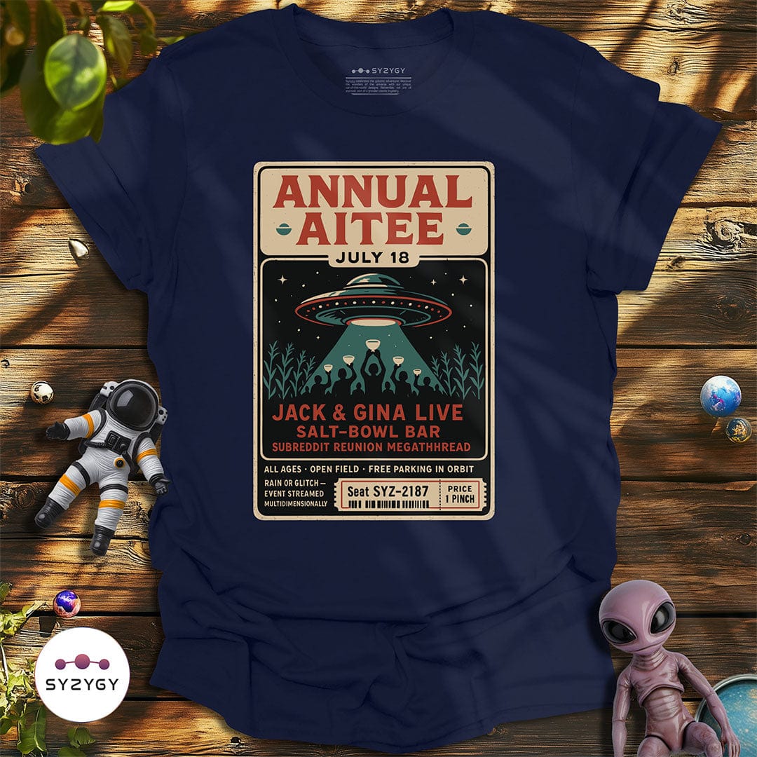 Syzygy Supply T-Shirt Navy / S Annual Aitee T-shirt Space Aliens UFO Apparel