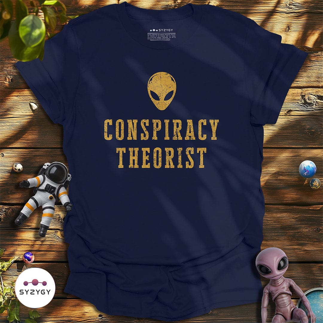 Syzygy Supply T-Shirt Navy / S Conspiracy Theorist T-shirt Space Aliens UFO Apparel