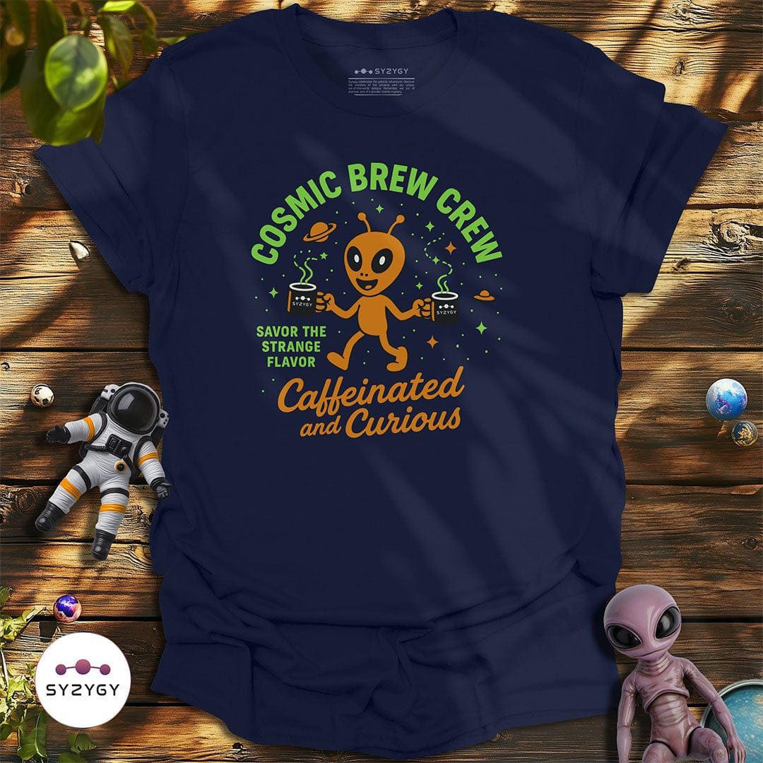 Syzygy Supply T-Shirt Navy / S Cosmic Brew Crew T-shirt Space Aliens UFO Apparel