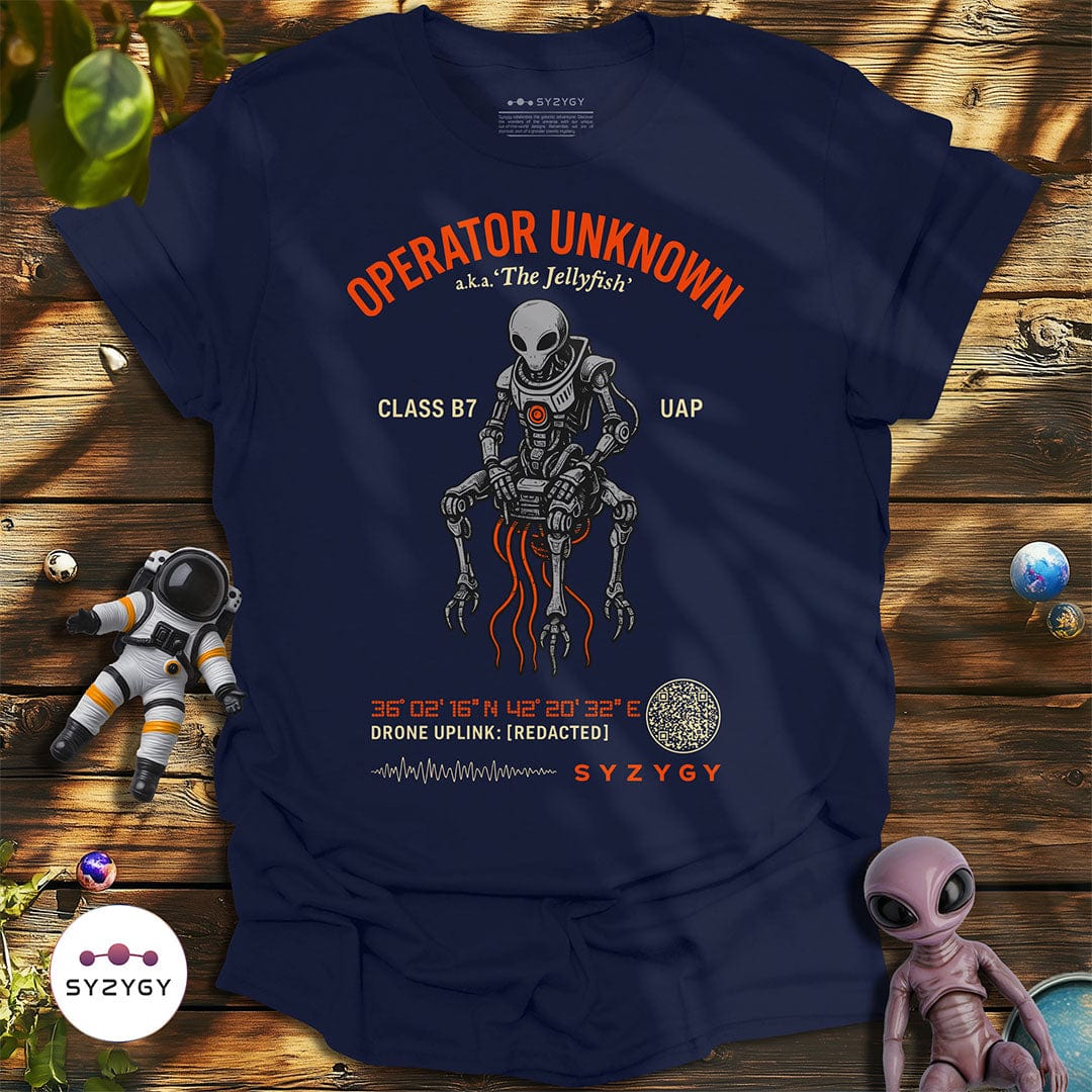 Syzygy Supply T-Shirt Navy / S Operator Unknown T-shirt Space Aliens UFO Apparel
