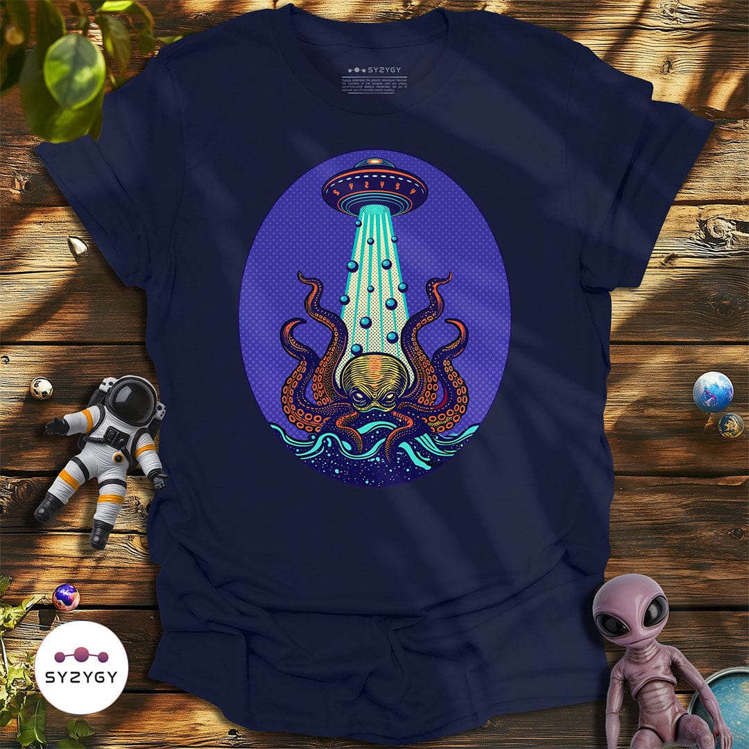Syzygy Supply T-Shirt Navy / S Tentacle Takeover T-shirt Space Aliens UFO Apparel