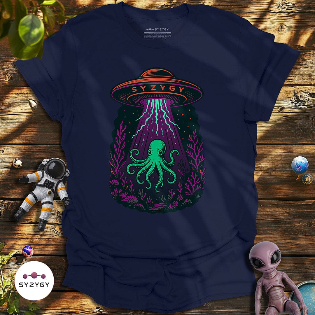 Syzygy Supply T-Shirt Navy / S Undersea Encounter T-shirt Space Aliens UFO Apparel