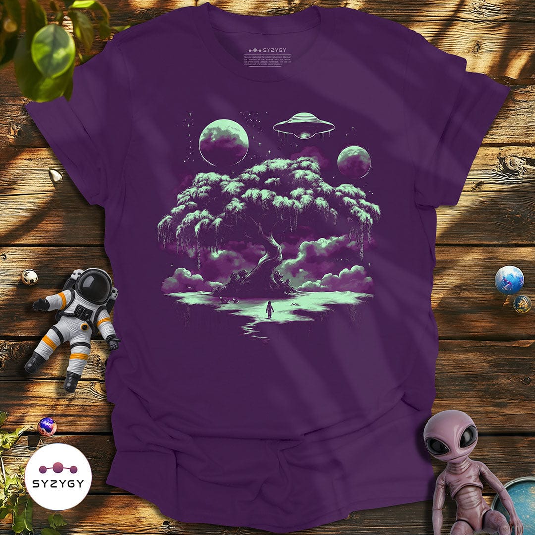Syzygy Supply T-Shirt Purple / S Alien Willow T-shirt Space Aliens UFO Apparel