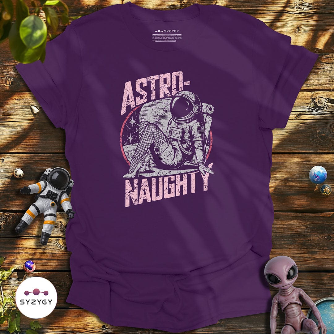 Syzygy Supply T-Shirt Purple / S Astro-naughty T-shirt Space Aliens UFO Apparel