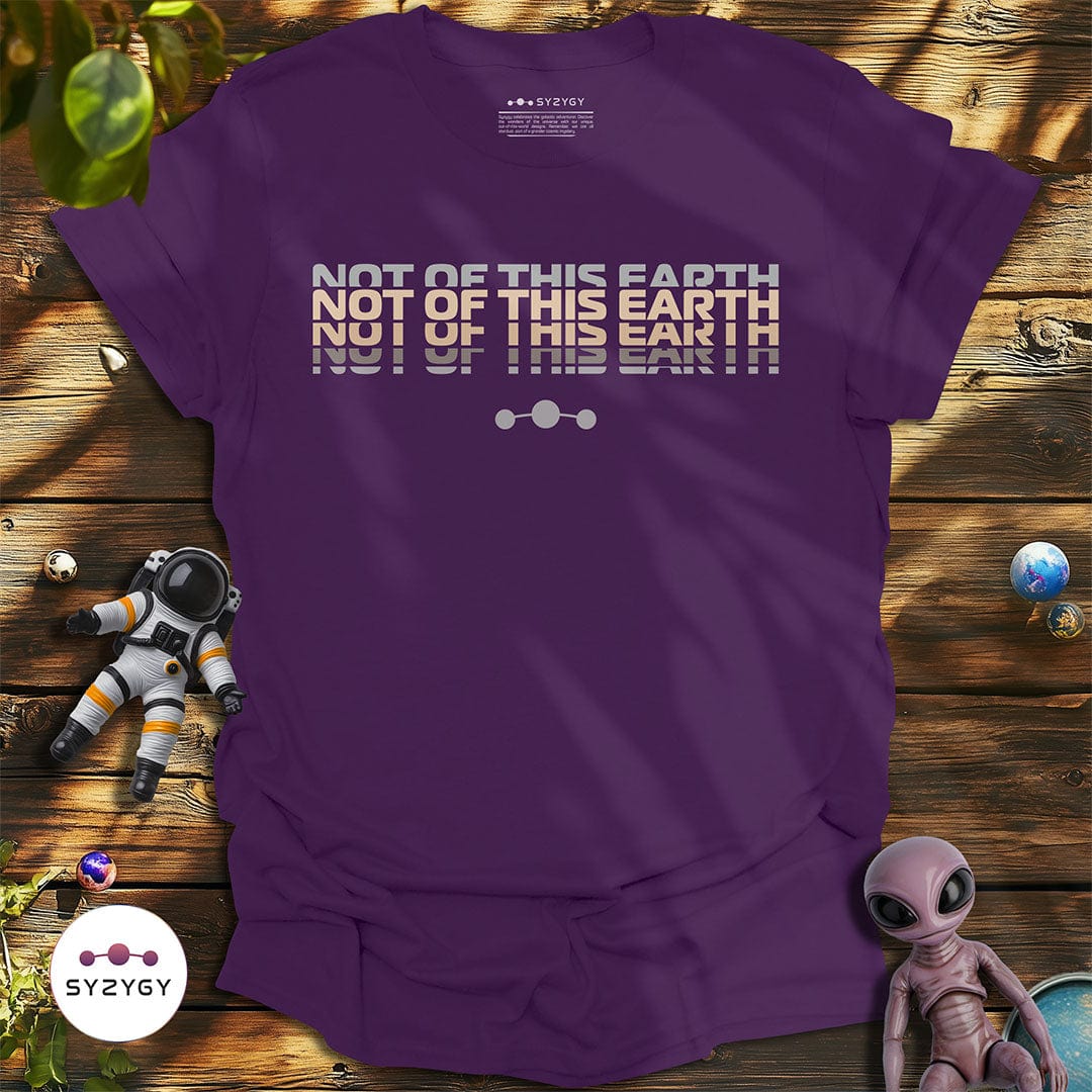 Syzygy Supply T-Shirt Purple / S Not Of This Earth T-shirt Space Aliens UFO Apparel