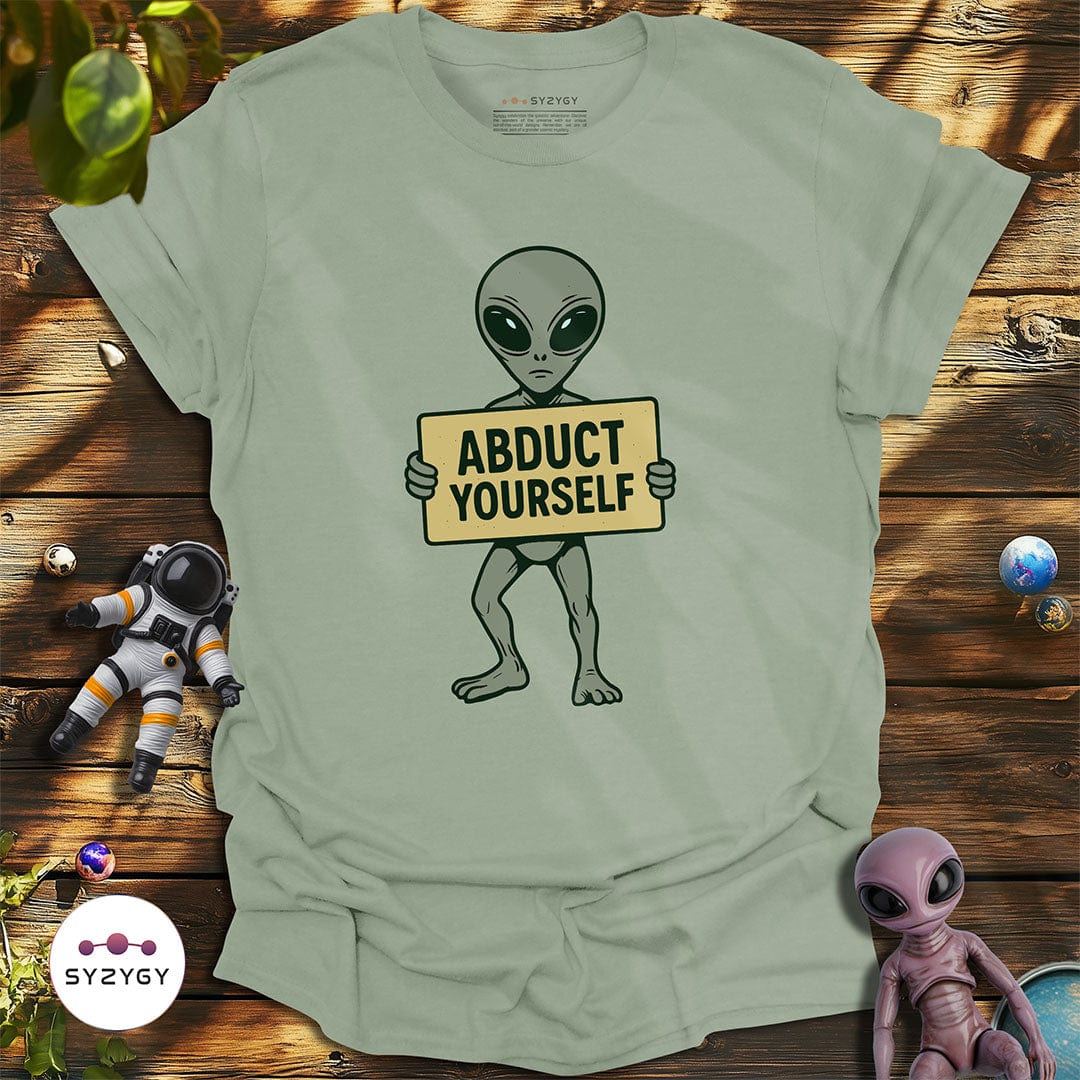 Syzygy Supply T-Shirt Sage / S Abduct Yourself T-shirt Space Aliens UFO Apparel