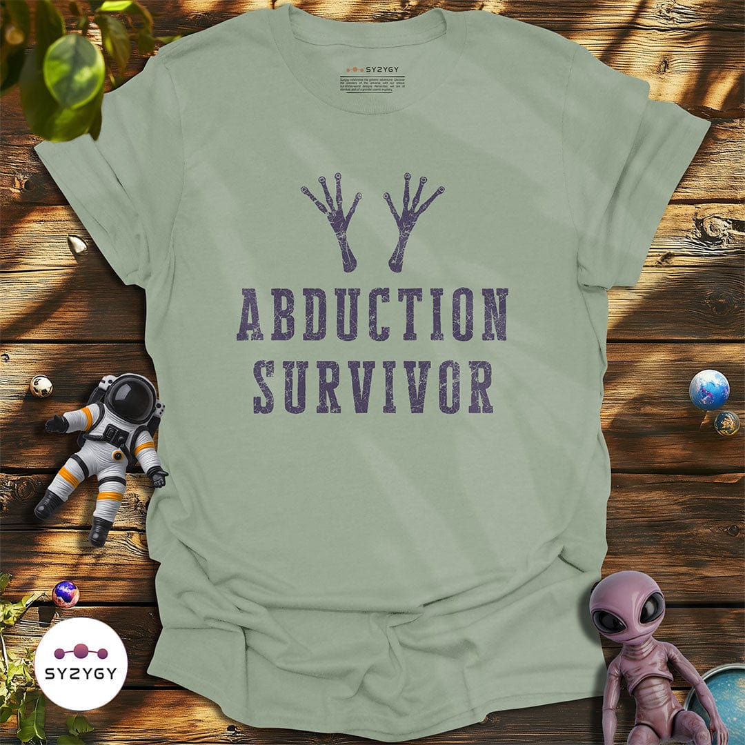 Syzygy Supply T-Shirt Sage / S Abduction Survivor T-shirt Space Aliens UFO Apparel