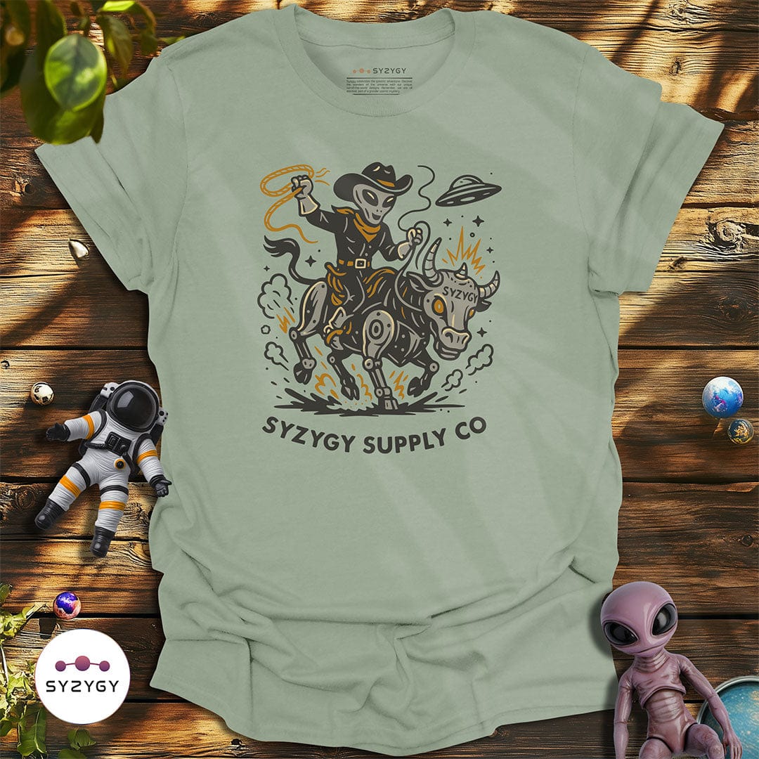 Syzygy Supply T-Shirt Sage / S Astro Buckaroo T-shirt Space Aliens UFO Apparel