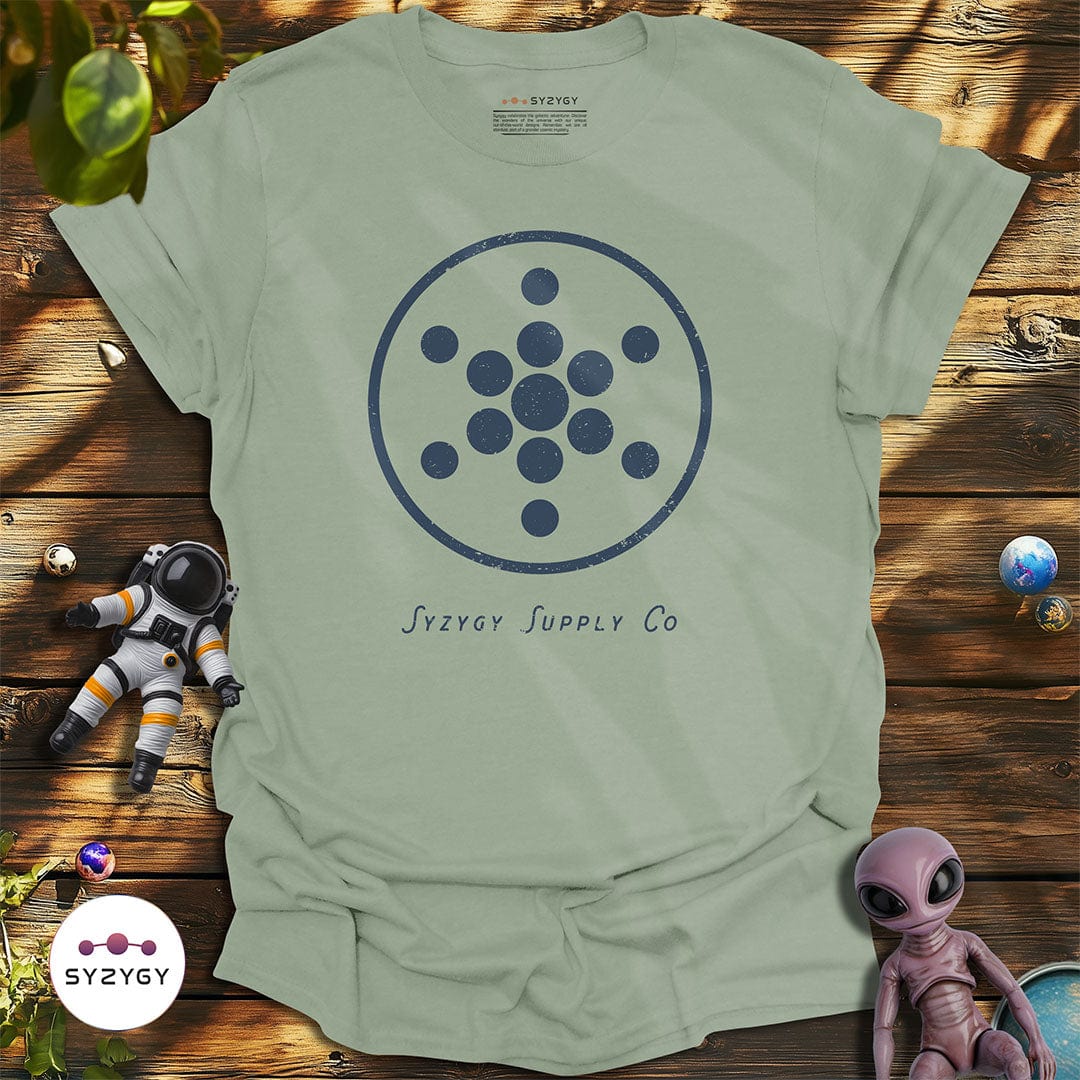 Syzygy Supply T-Shirt Sage / S Geometric Whisper T-shirt Space Aliens UFO Apparel