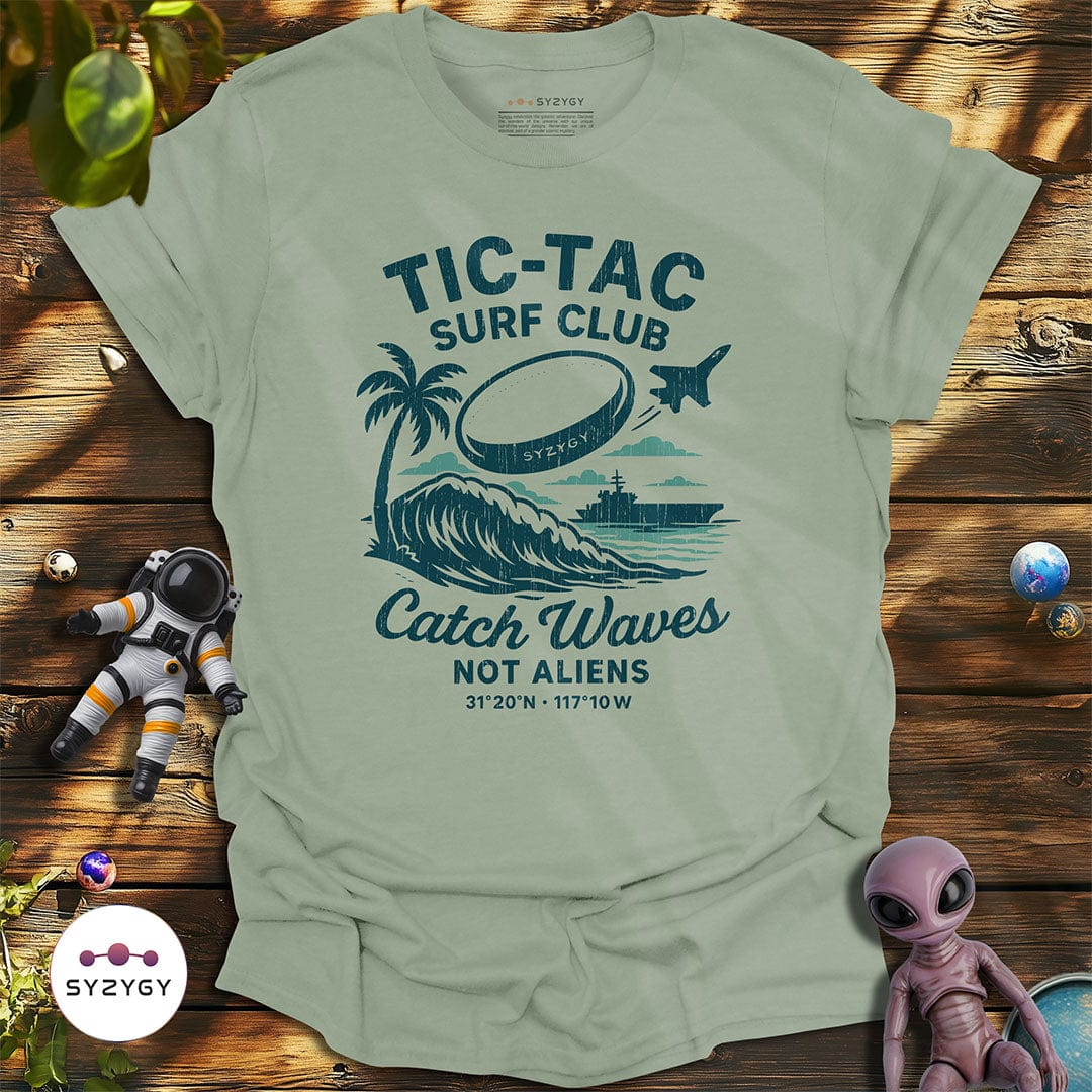 Syzygy Supply T-Shirt Sage / S Tic-Tac Surf Club T-shirt Space Aliens UFO Apparel