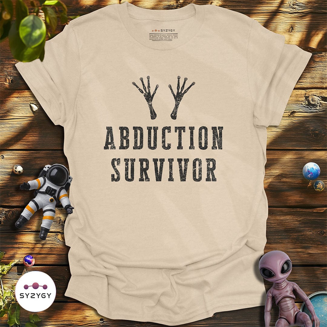 Syzygy Supply T-Shirt Sand / S Abduction Survivor T-shirt Space Aliens UFO Apparel