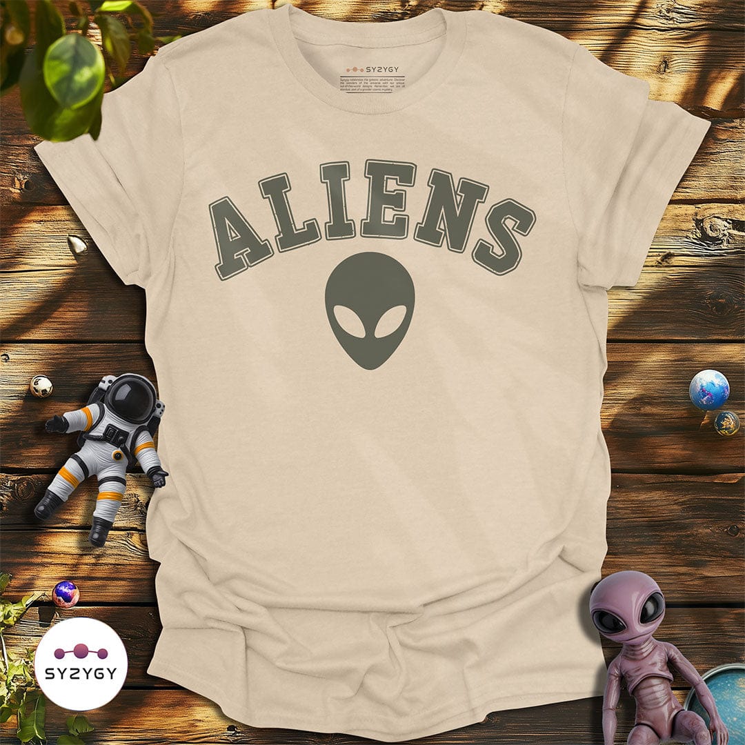 Syzygy Supply T-Shirt Sand / S Aliens T-shirt Space Aliens UFO Apparel