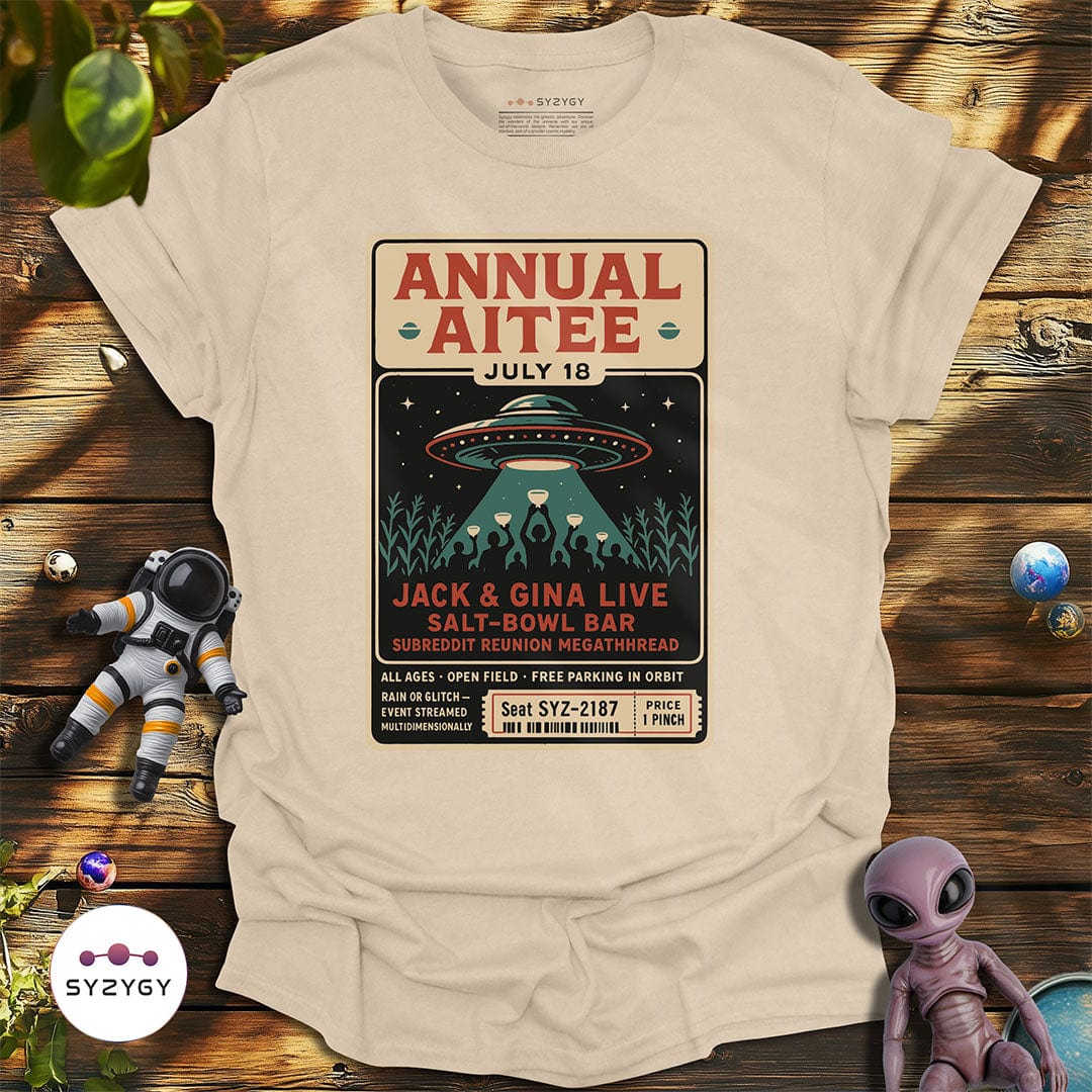 Syzygy Supply T-Shirt Sand / S Annual Aitee T-shirt Space Aliens UFO Apparel