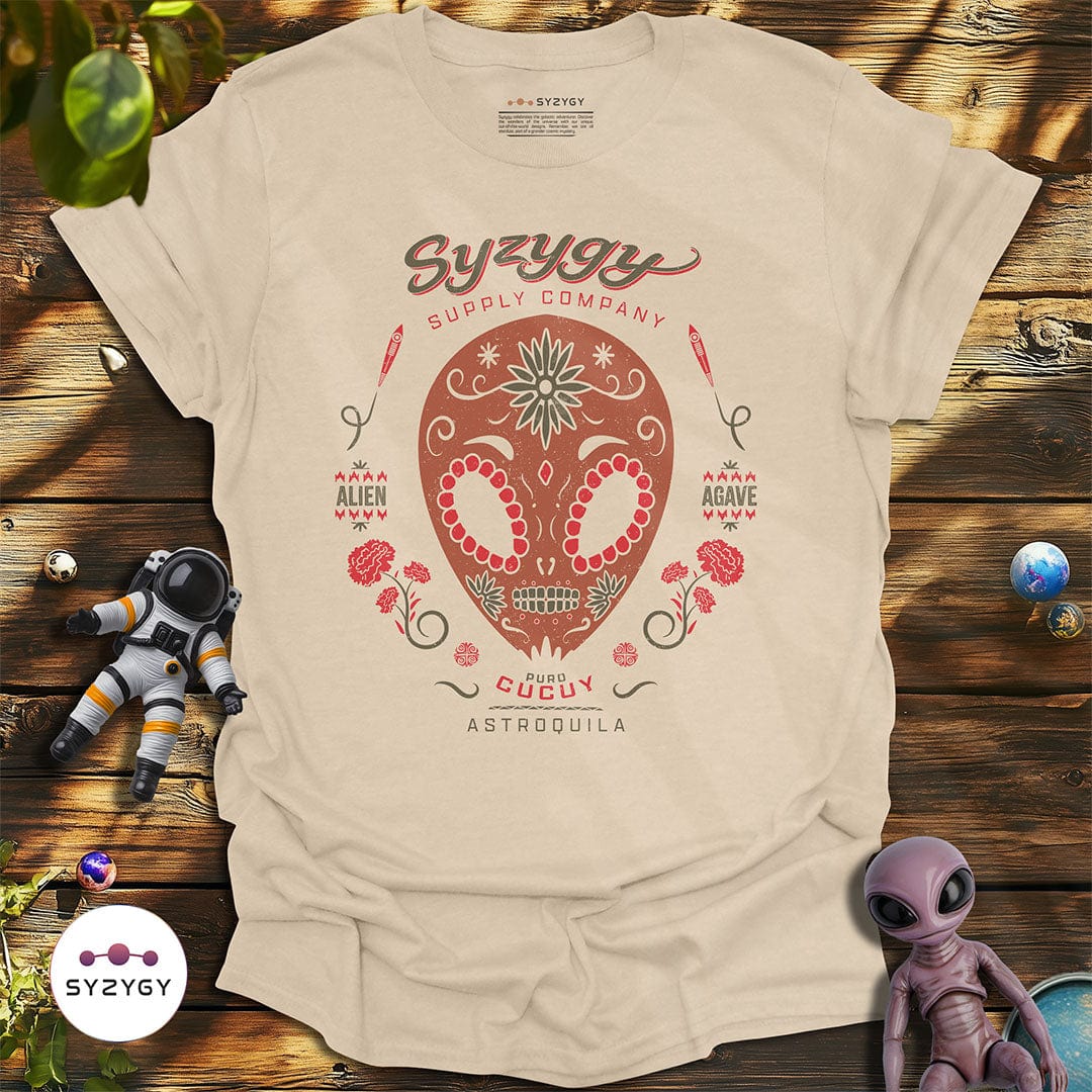 Syzygy Supply T-Shirt Sand / S Astroquila T-shirt Space Aliens UFO Apparel