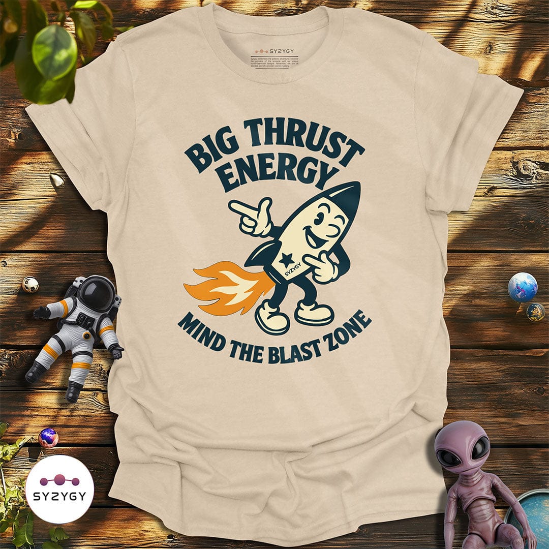Syzygy Supply T-Shirt Sand / S Big Thrust Energy T-shirt Space Aliens UFO Apparel