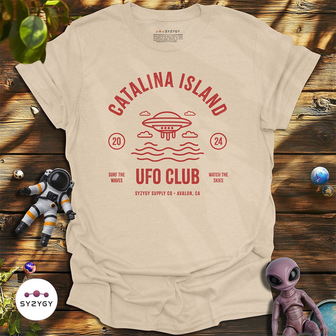 Syzygy Supply T-Shirt Sand / S Catalina Island UFO Club T-shirt Space Aliens UFO Apparel