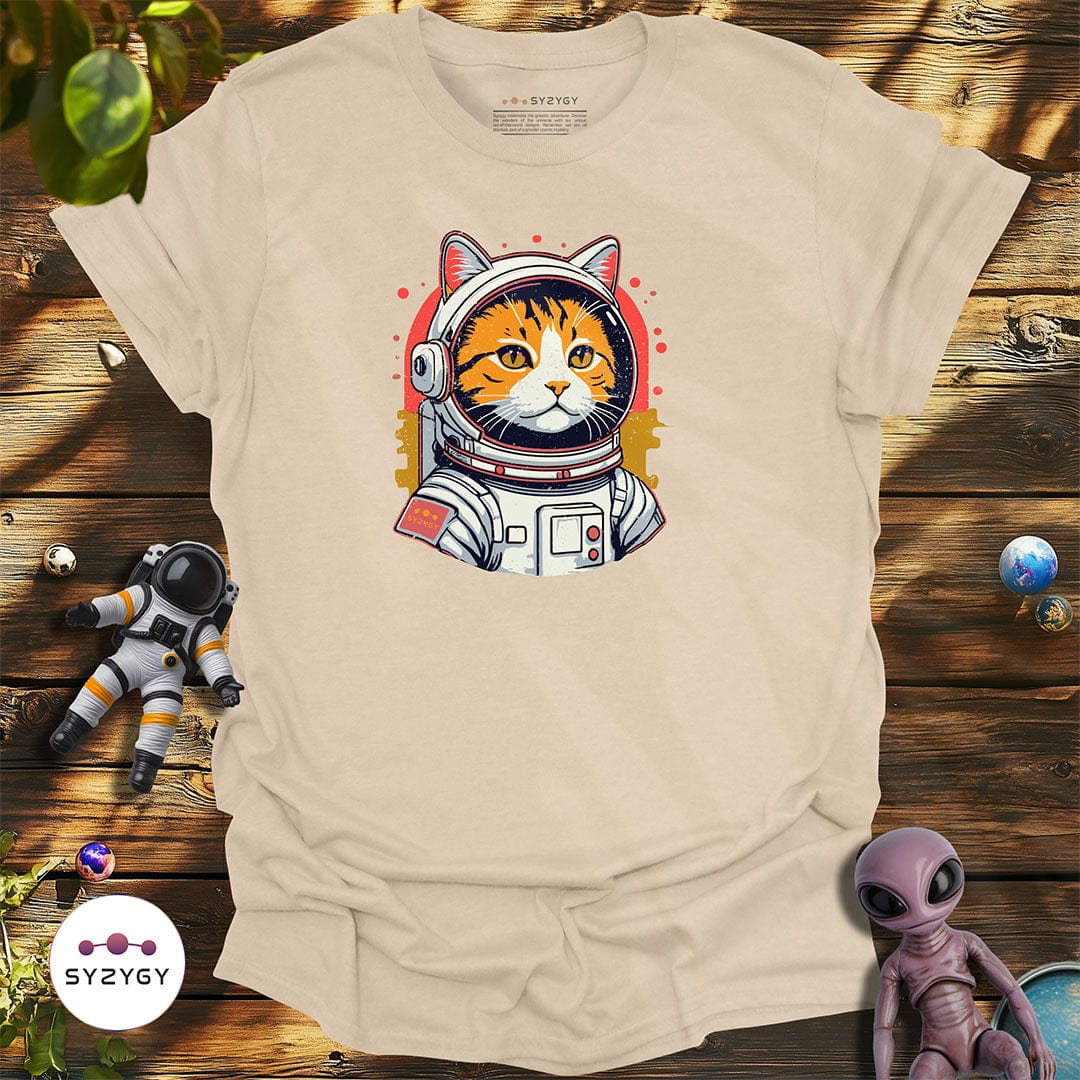 Syzygy Supply T-Shirt Sand / S Catstronaut T-shirt Space Aliens UFO Apparel
