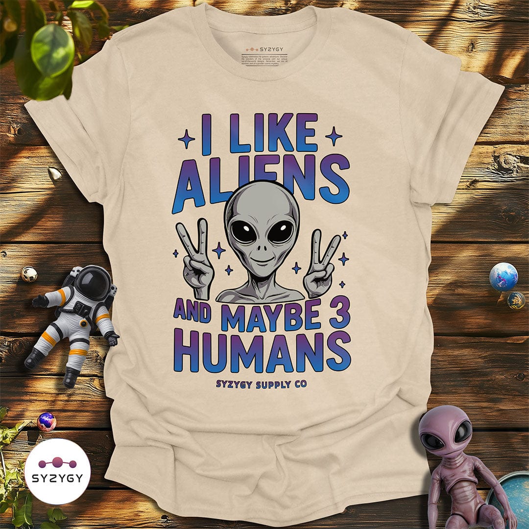 Syzygy Supply T-Shirt Sand / S I Like Aliens T-shirt Space Aliens UFO Apparel