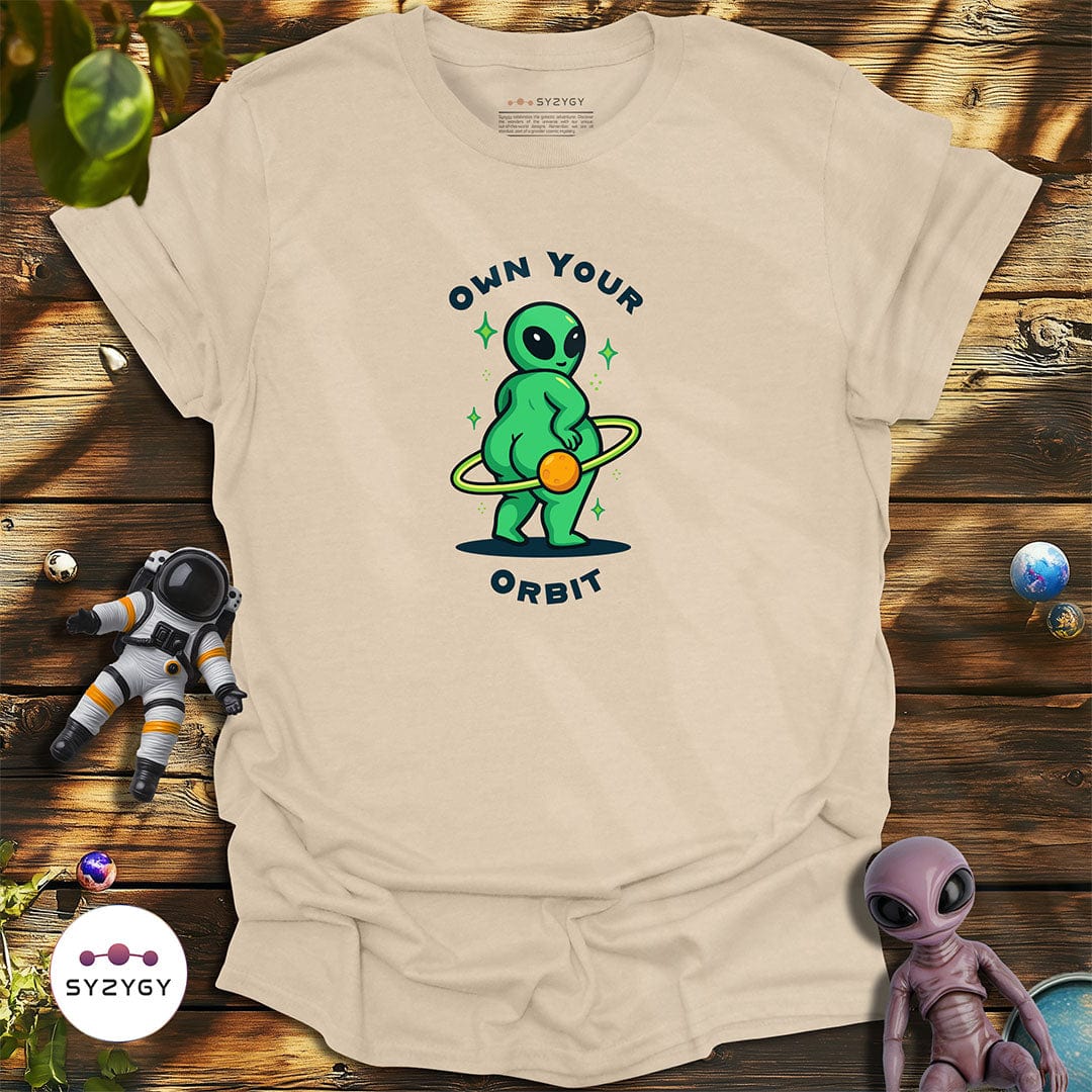 Syzygy Supply T-Shirt Sand / S Own Your Orbit T-shirt Space Aliens UFO Apparel