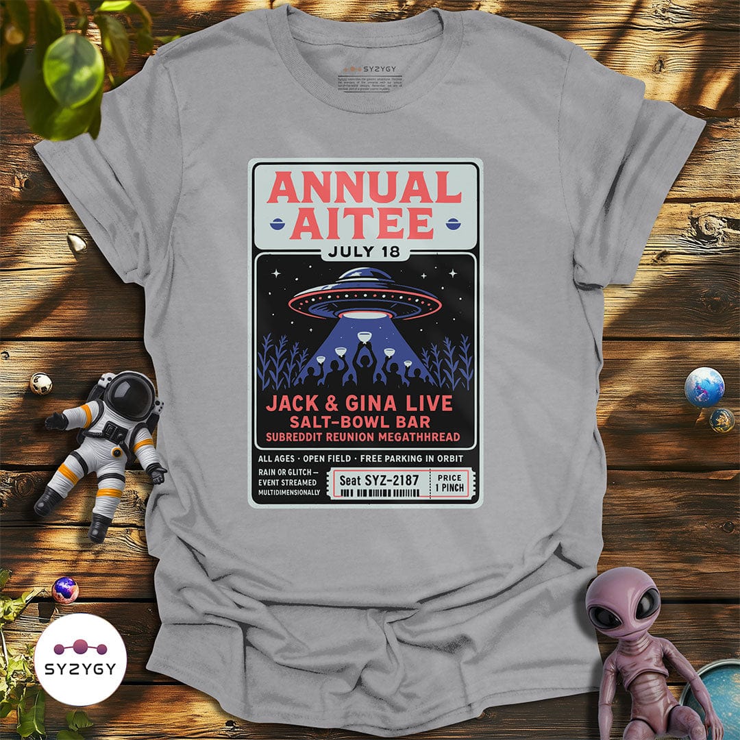 Syzygy Supply T-Shirt Sport Grey / S Annual Aitee T-shirt Space Aliens UFO Apparel