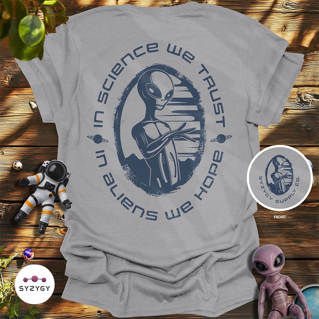 Syzygy Supply T-Shirt Sport Grey / S Believer's Creed T-shirt Space Aliens UFO Apparel