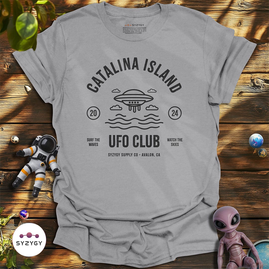 Syzygy Supply T-Shirt Sport Grey / S Catalina Island UFO Club T-shirt Space Aliens UFO Apparel