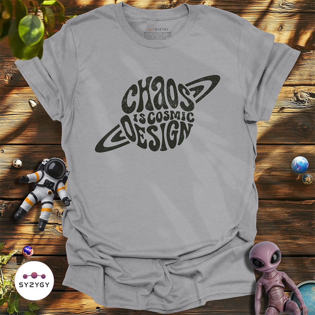 Syzygy Supply T-Shirt Sport Grey / S Chaos is Cosmic Design T-shirt Space Aliens UFO Apparel