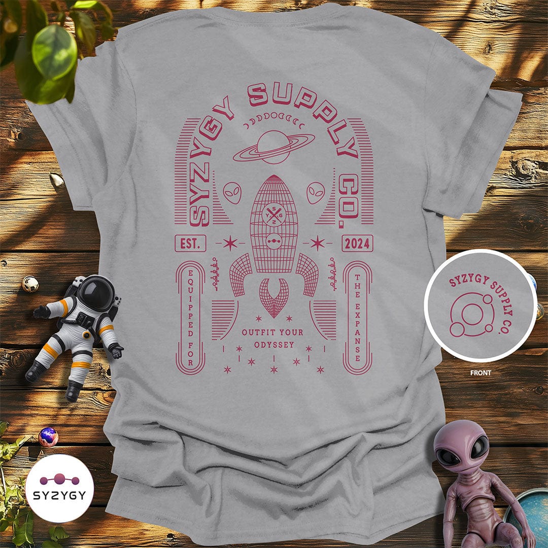 Syzygy Supply T-Shirt Sport Grey / S Equipped for the Expanse T-shirt Space Aliens UFO Apparel