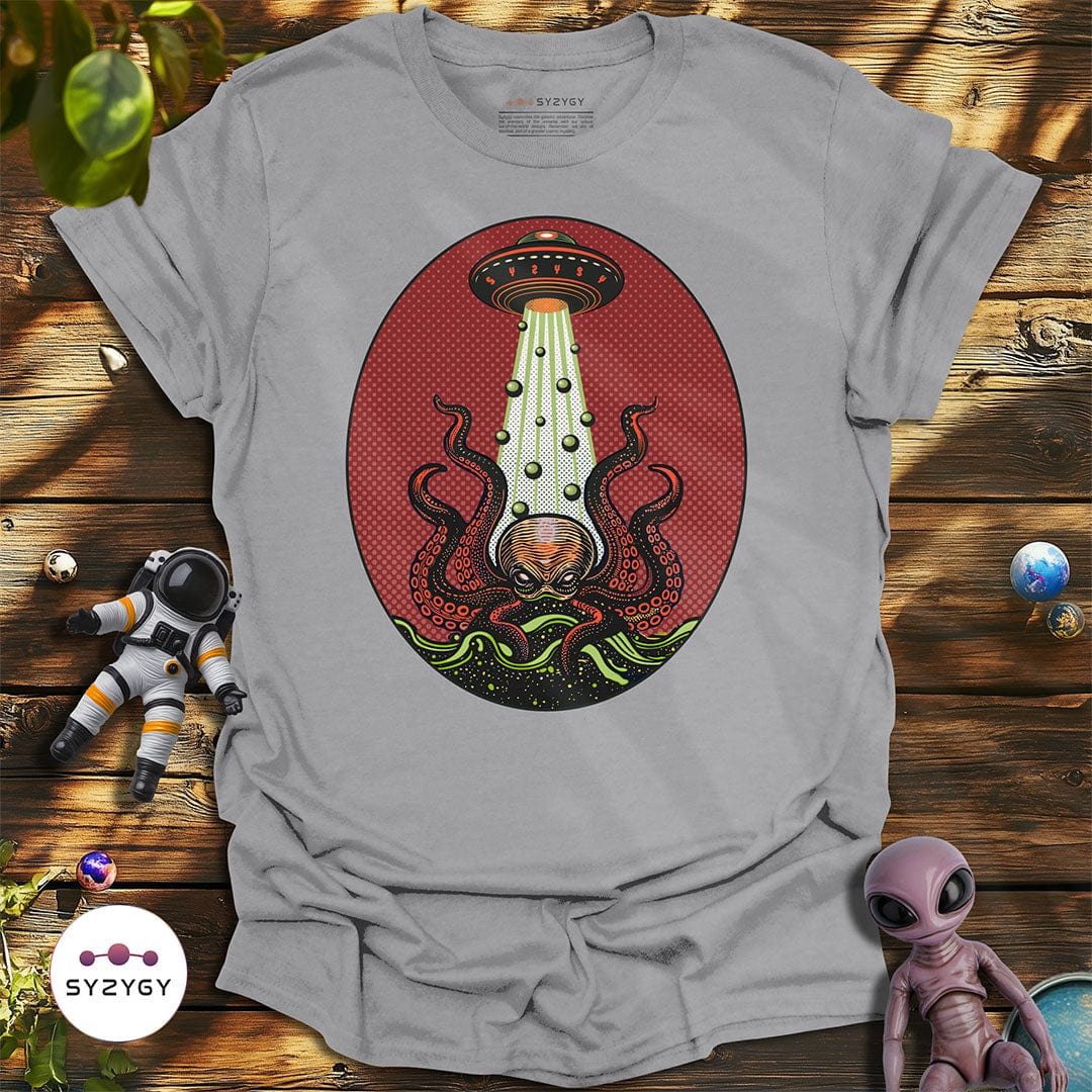 Syzygy Supply T-Shirt Sport Grey / S Tentacle Takeover T-shirt Space Aliens UFO Apparel