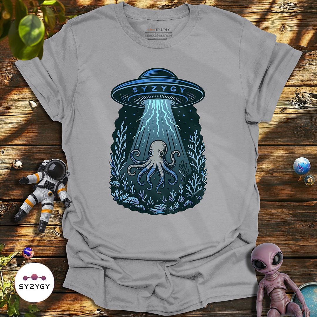 Syzygy Supply T-Shirt Sport Grey / S Undersea Encounter T-shirt Space Aliens UFO Apparel