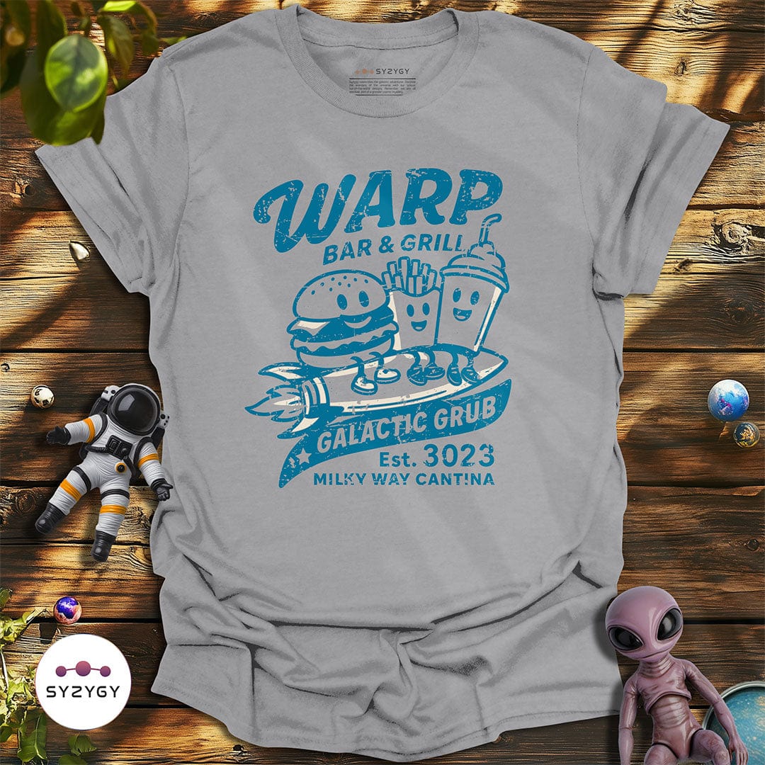 Syzygy Supply T-Shirt Sport Grey / S Warp Bar & Grill T-shirt Space Aliens UFO Apparel