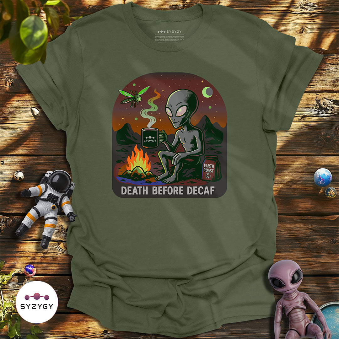 Death Before Decaf T-shirt
