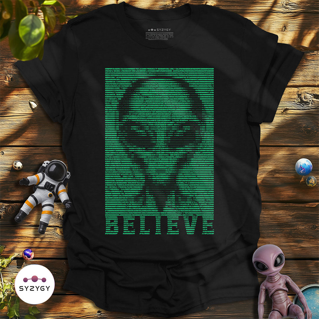 Scanline Message T-shirt