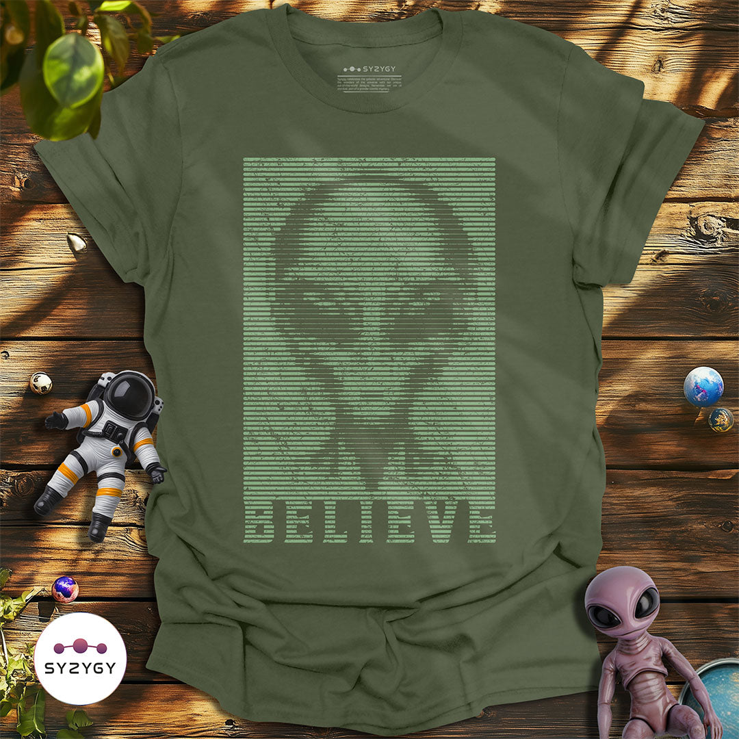 Scanline Message T-shirt