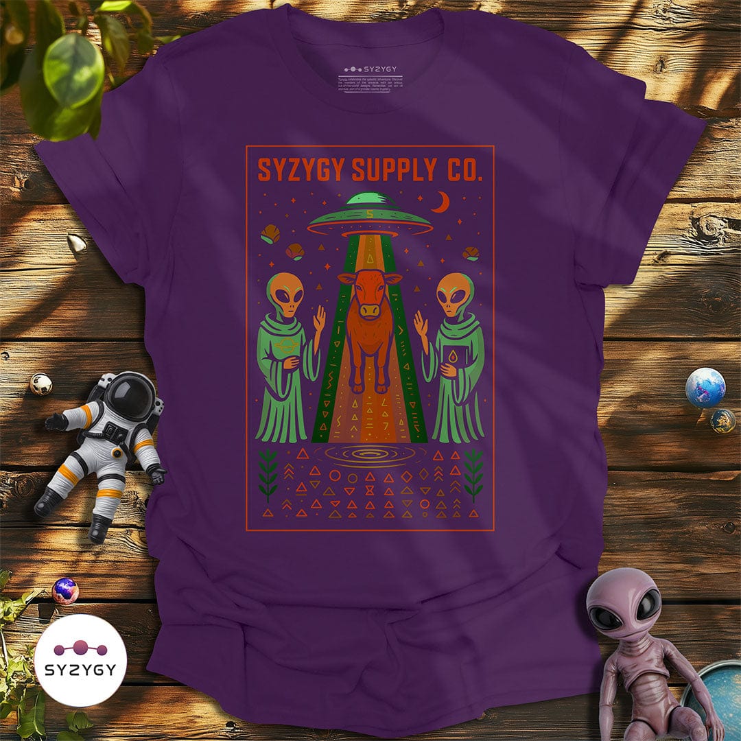 Syzygy Supply T-Shirt Abduction Altar T-shirt Space Aliens UFO Apparel
