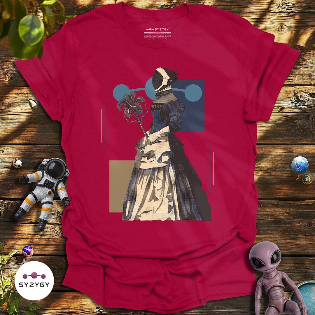 Syzygy Supply T-Shirt Antique Cherry Red / S Galactic Elegance T-shirt Space Aliens UFO Apparel
