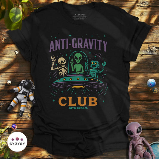 Syzygy Supply T-Shirt Black / S Anti-Gravity Club T-shirt Space Aliens UFO Apparel