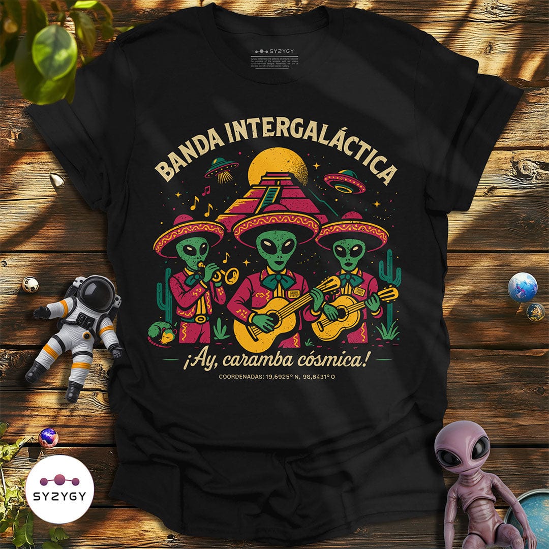 Syzygy Supply T-Shirt Black / S Banda Intergaláctica T-shirt Space Aliens UFO Apparel