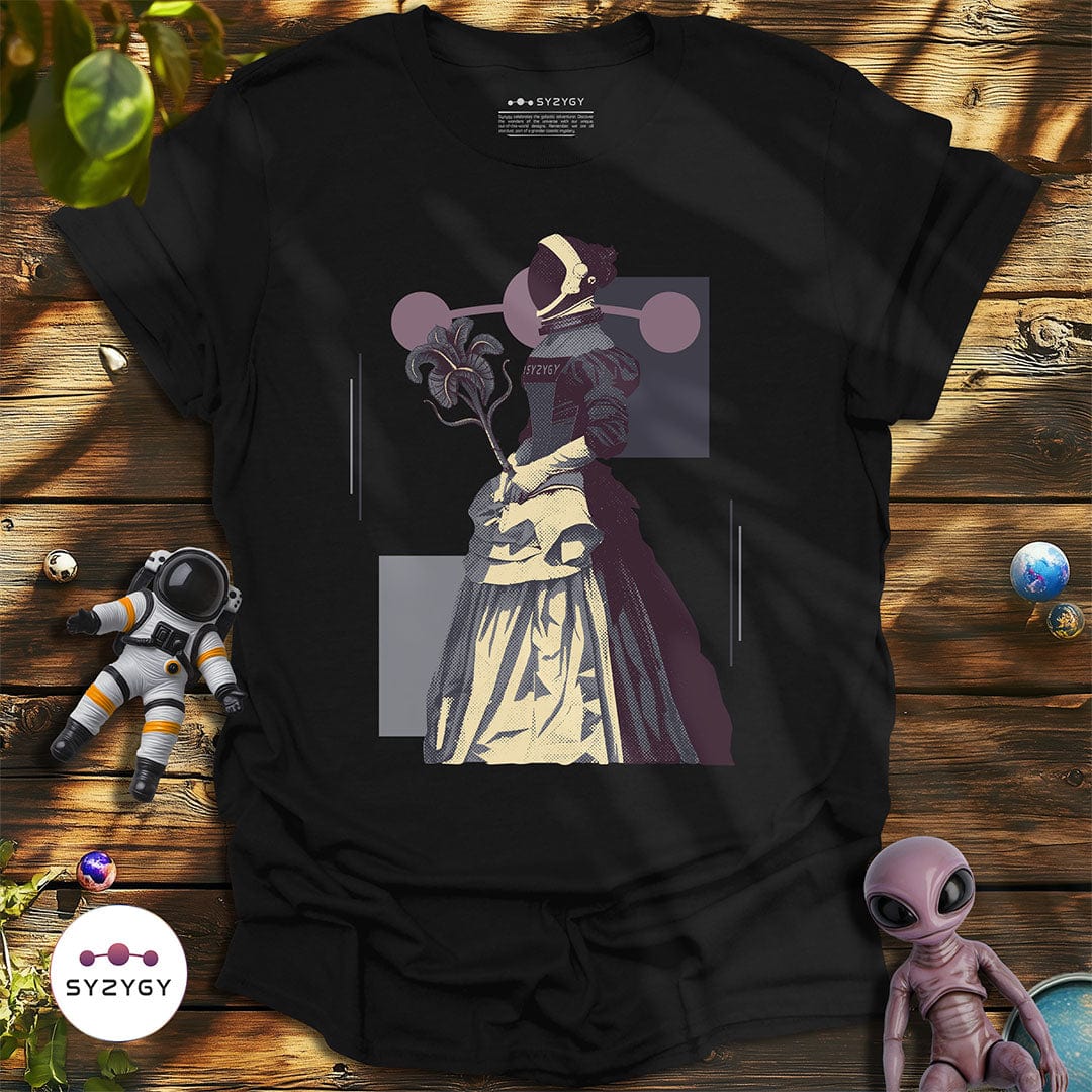 Syzygy Supply T-Shirt Black / S Galactic Elegance T-shirt Space Aliens UFO Apparel