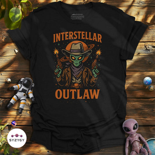 Syzygy Supply T-Shirt Black / S Interstellar Outlaw T-shirt Space Aliens UFO Apparel