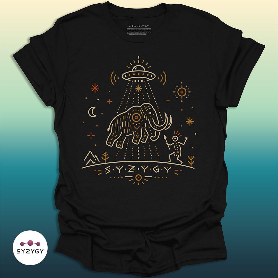 Syzygy Supply T-Shirt Black / S Pleistocene Witness T-shirt Space Aliens UFO Apparel