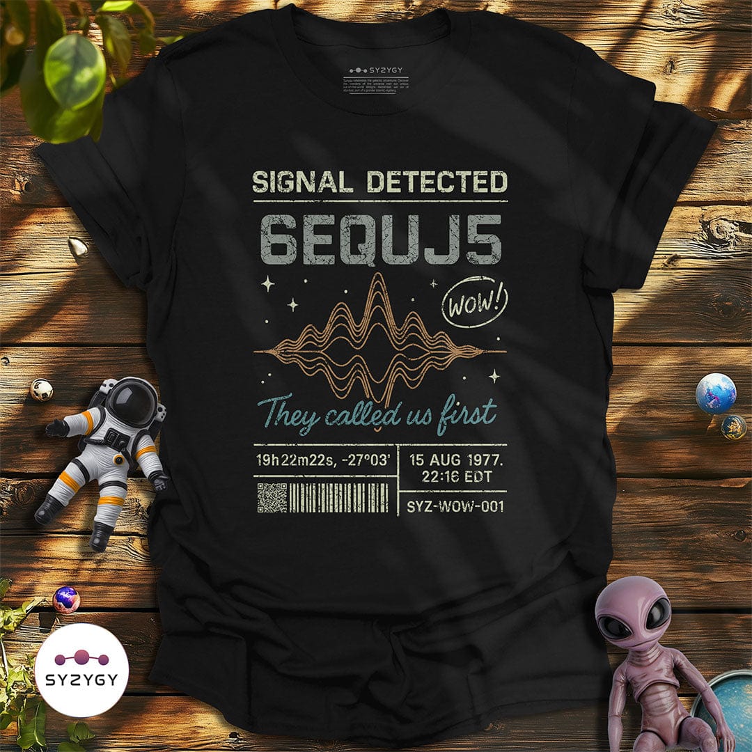 Syzygy Supply T-Shirt Black / S Signal Detected T-shirt Space Aliens UFO Apparel
